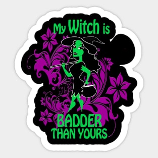 Sexy Halloween witch costume Sticker
